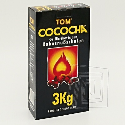 100% prrodn uhlie do vodnej fajky Tom Cococha 3 kg.