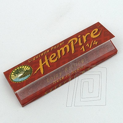 Extra tenk konopn cigaretov papieriky Hempire papers. Vekos 1, 1/4. Prrodn lepidlo. 50 papierikov.