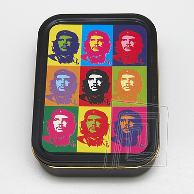 Vek plechov krabika s obrzkami Che Guevaru vo Warholovom preveden. Typ Box Large P Che Guevara II.