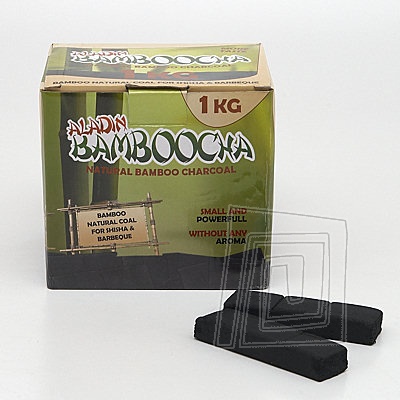 Kvalitn bambusov uhlky do vodnej fajky BamBoocha 1 kg.