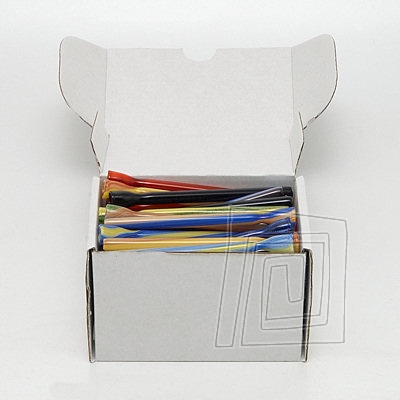 Krtka a rovn sklenka s rozrenm kotlkom, rzne farby, box 50 ks. Typ sklenka farebn LZ1 BOX 50 ks.