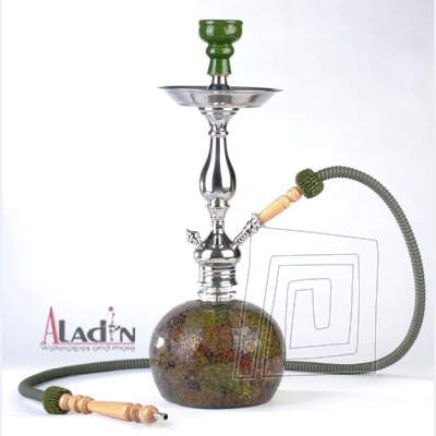 Netradin vodn fajka Aladin Mosaic. Celkov vka 56 cm. Zeleno-hned. Jednohadicov.