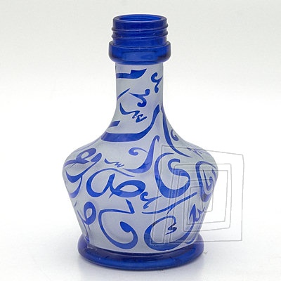 Nhradn vza pre vodn fajku Aladin Evolution Arabica, pieskovan vza zdoben ornamentami. Modr farba.