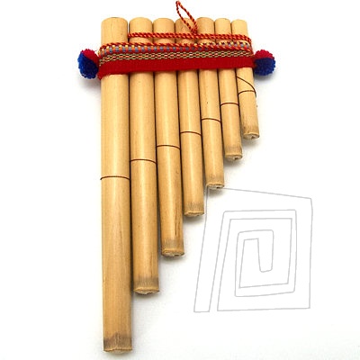 Panova flauta, pvodom z Peru. Via panova flauta typu 5.