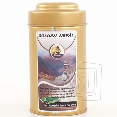 Neplsky ierny aj Golden Nepal 75 g v ajovej dze. Chutn ierny neplsky aj na kad de.