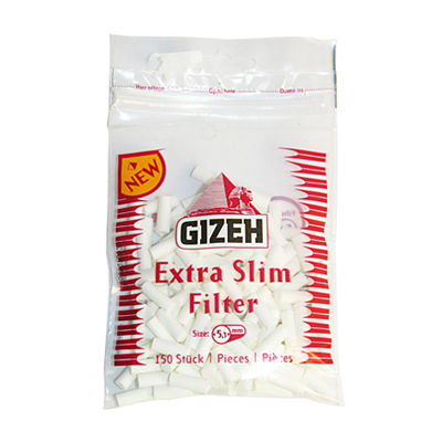 Cigaretov filtre Gizeh ExtraSlim 150ks