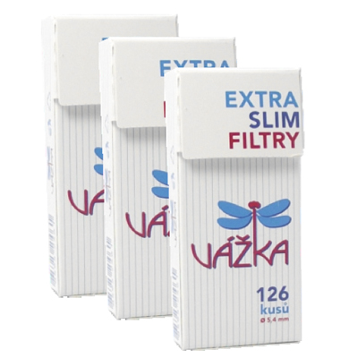 Cigaretov filtre Vka Extra Slim 126 ks