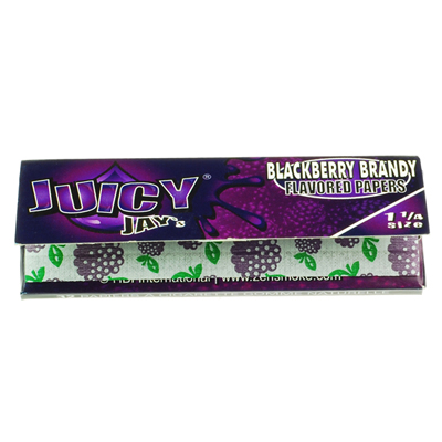 Cigaretov papieriky Juicy Jays 1,1/4 Blackberry Brandy BOX 24ks