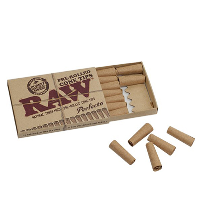 Cigaretov filtre RAW Pre-rolled Cone Tips BOX 20 ks